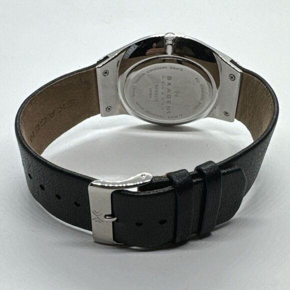 Skagen SKW6115 Women\'s Black Leather Analog Dial Quartz Wrist Watch AEA266 main image 4